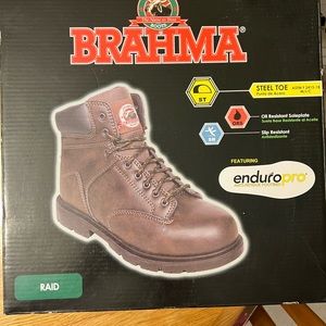 Steel toe work boots.  Worn maybe 3 times.